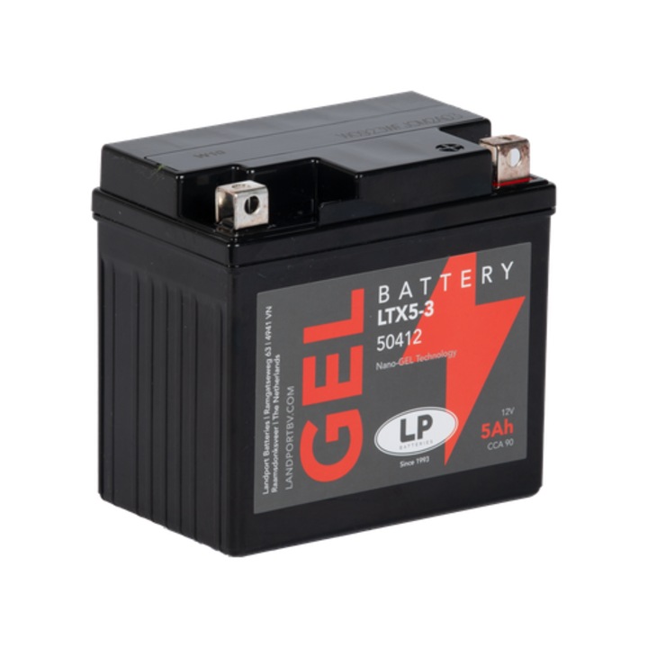 Acumulator Moto LandPort GEL 12V 5 Ah 90A LTX5-3 echivalent YTX5-BS
