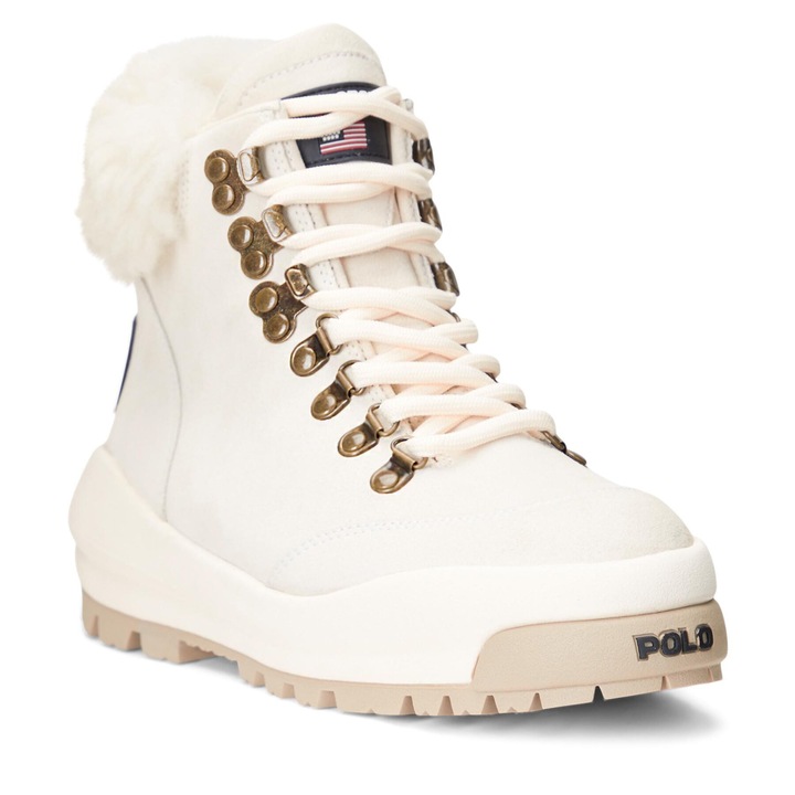 Ghete dama, Polo Ralph Lauren, piele naturala, bej, eleganta, versatilitate, Bej