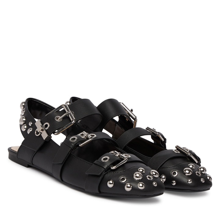 Дамски балеринки, Liu Jo, естествена кожа, черен