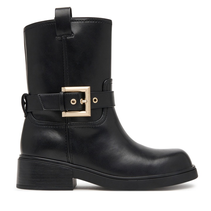 Botine dama, Armani Exchange, piele ecologica, negru, confortabile
