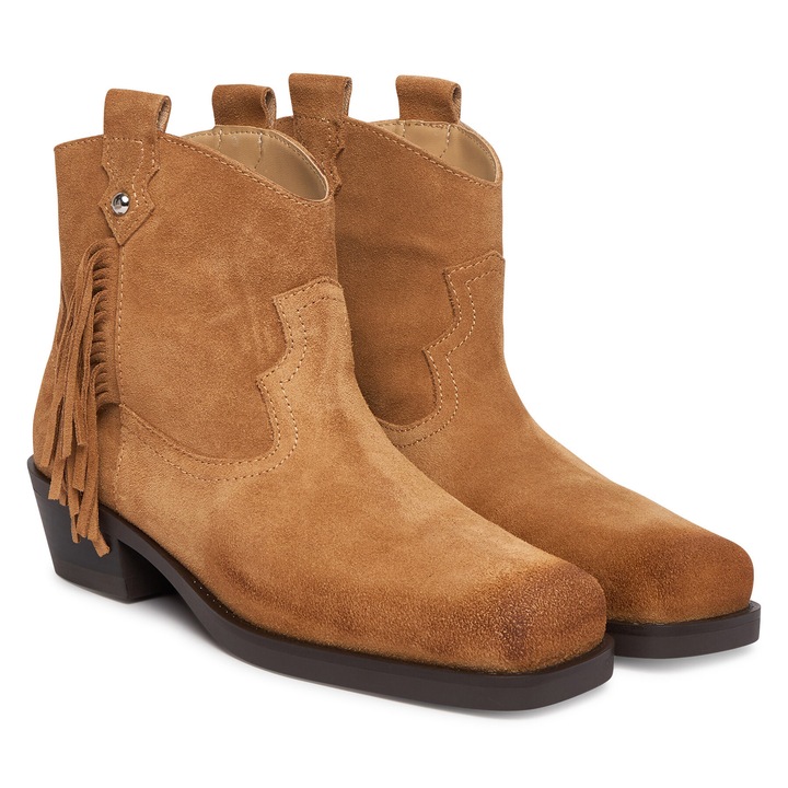 Botine Liu Jo, piele naturala, maro