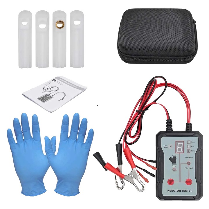 Tester injectoare combustibil, patru moduri de impuls, setare usoara, CC