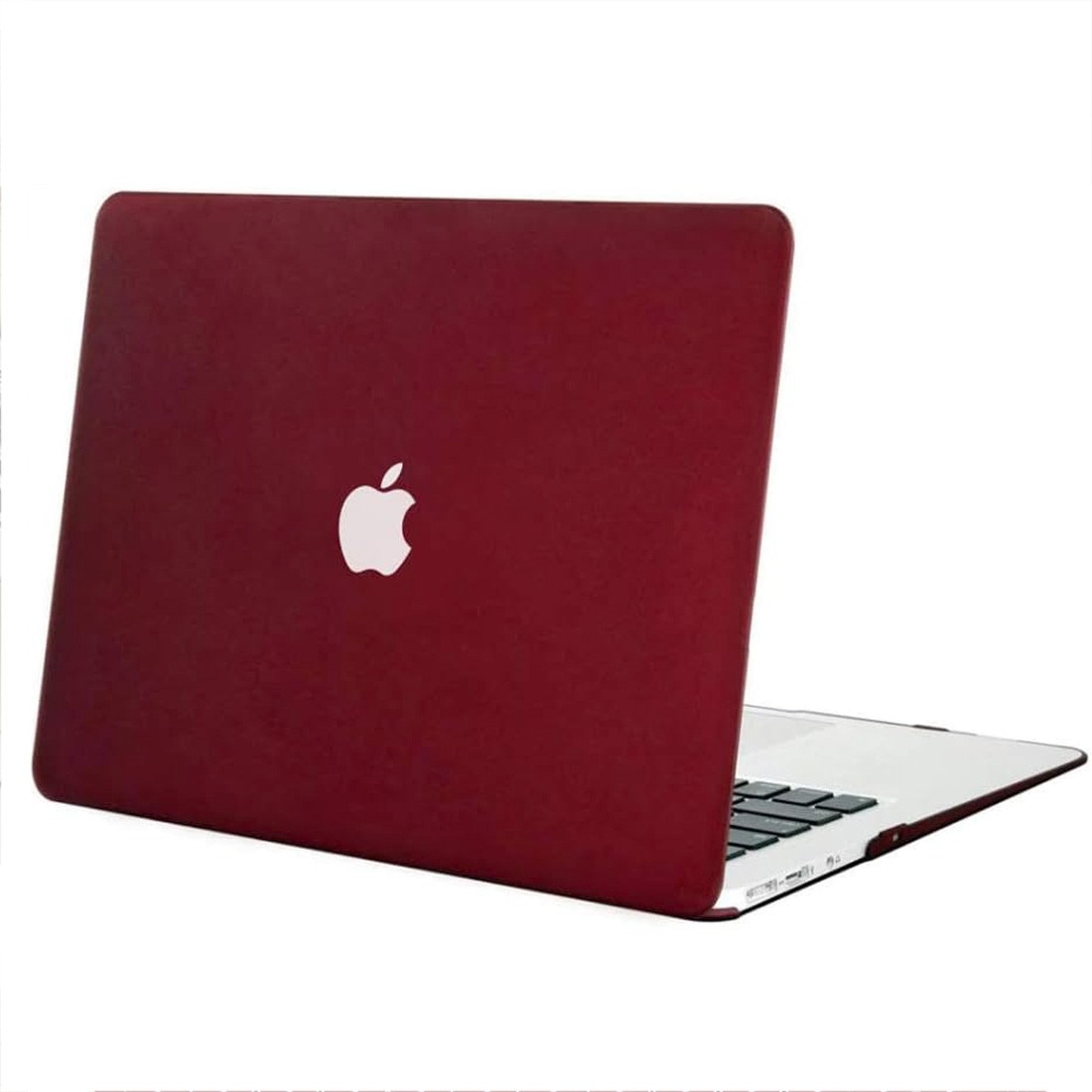 Carcasa Hard Shell pentru MacBook Pro 14 (2021/2022/2023/2024/2025), DEISNGB, (M5/M4/M3/M2/M1 Pro Max)(A3434/A3112/A3185/A3401/A2918/A2992/A2779/A2442)Husa protectie cu efect de nisip fin design ultra subtire, Burgund