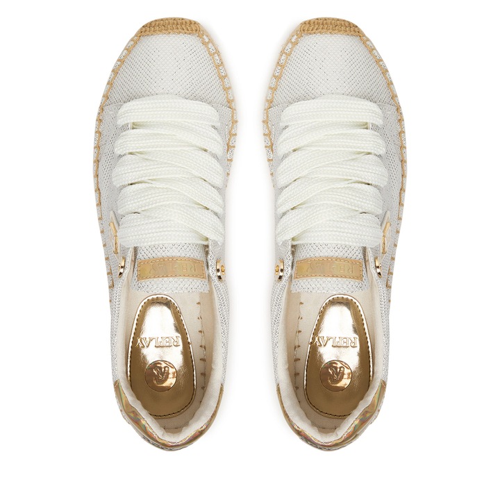 Női espadrilles, Replay, szövet, fehér, 35 EU
