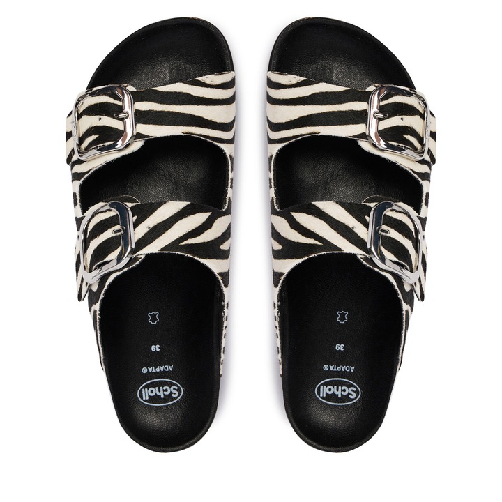 Papuci dama, Scholl, piele naturala, multicolor