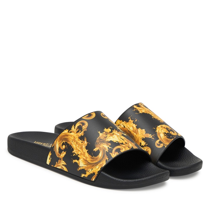 Papuci de dama Versace Jeans Couture, negru