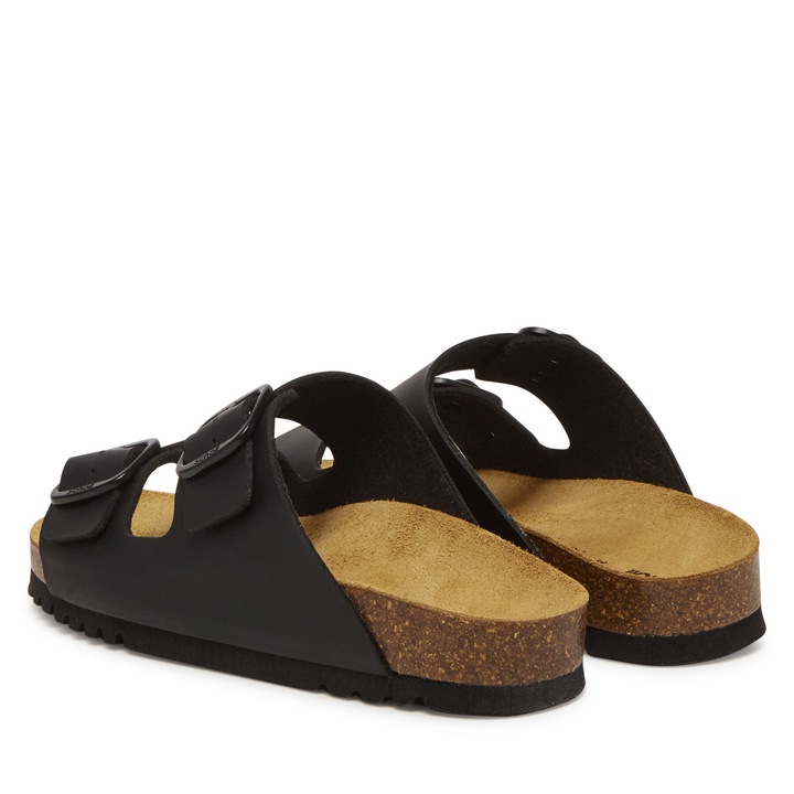 Papuci dama Scholl din piele ecologică, Negru, 38