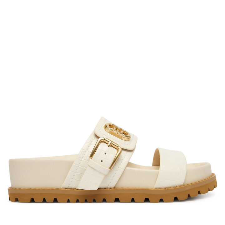 Papuci dama, Liu Jo, din piele ecologica, bej