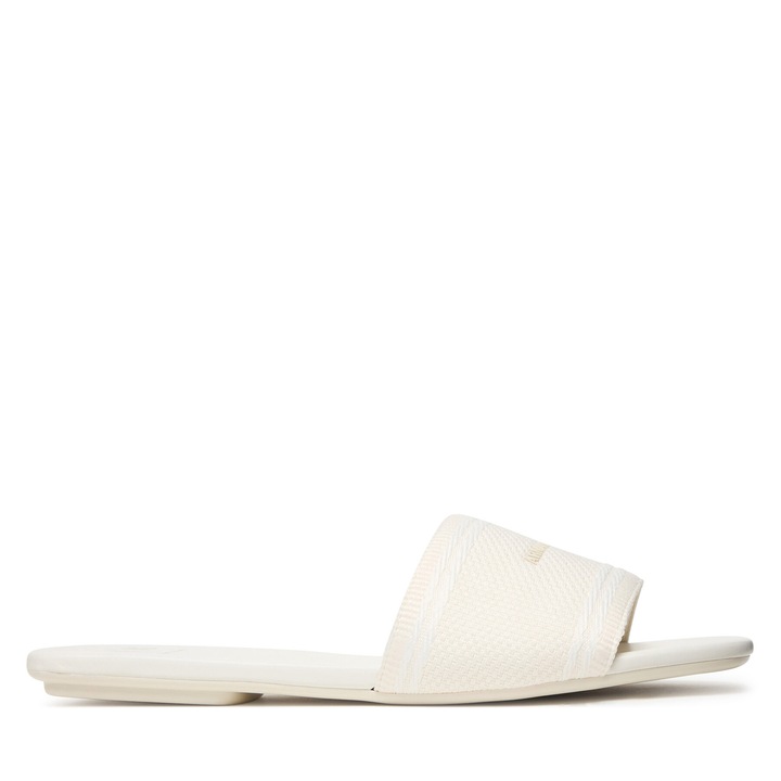 Papuci dama, Armani Exchange, piele ecologica, alb