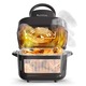 Friteuza cu aer cald TurboTronic TT-AFG6, 1600W, 6L, termostat reglabil 50-180°C, negru