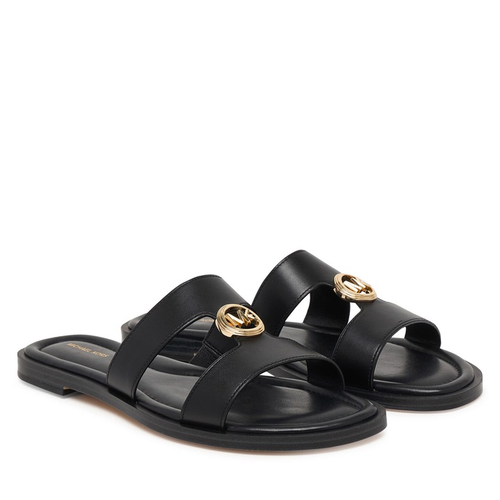 Papuci dama, Michael Michael Kors, piele naturala, negru