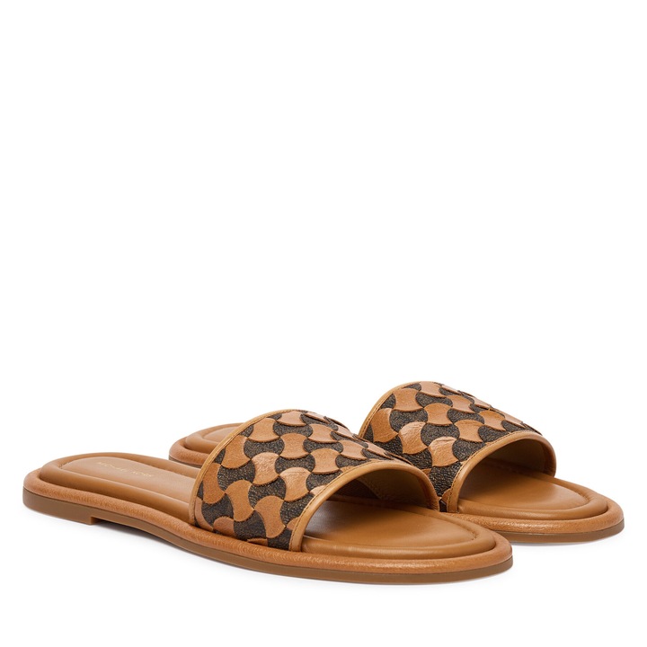 Papuci dama, Michael Michael Kors, 40R6DNFS1L, piele naturala, maro