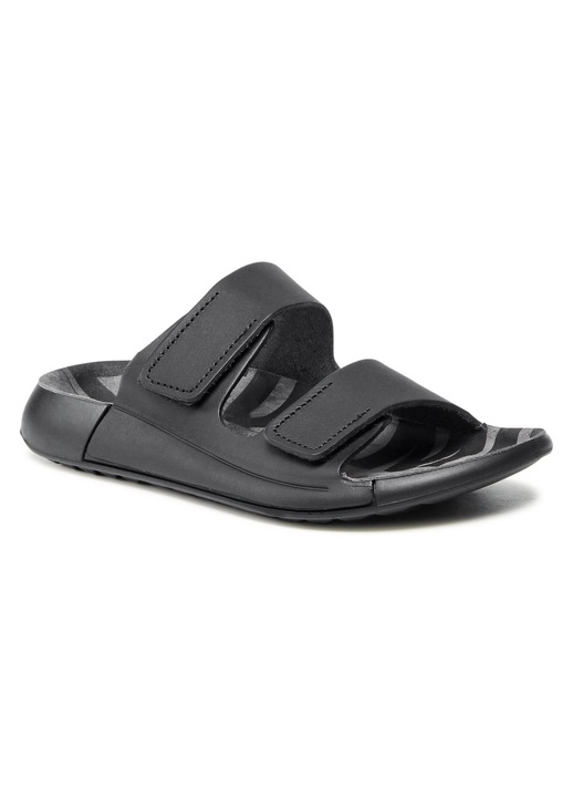 Papuci dama, Ecco, piele naturala, negru, confortabil, elegant, 35 EU