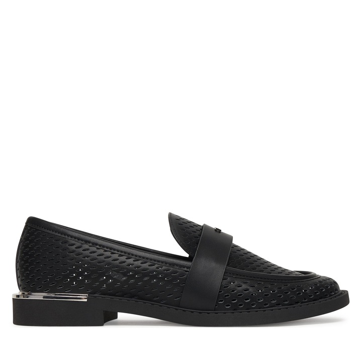 Mocasini dama, DKNY, piele naturala, negru
