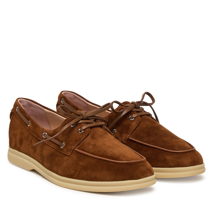 Mocasini dama, Coccinelle, piele naturala, maro