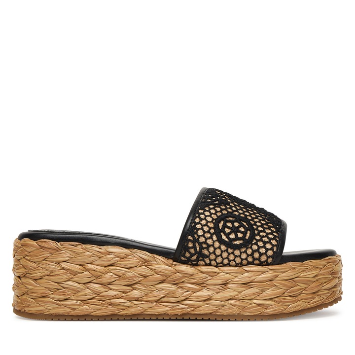 Női espadrilles, Guess, textil anyag, fekete, 41 EU