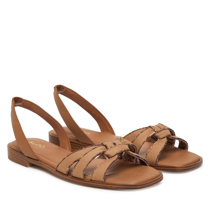 Sandale dama, Aldo, maro, material sintetic si textil