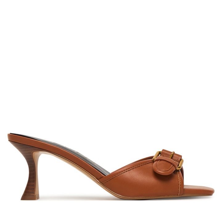 Sandale dama, Guess, piele ecologica, stiletto, maro