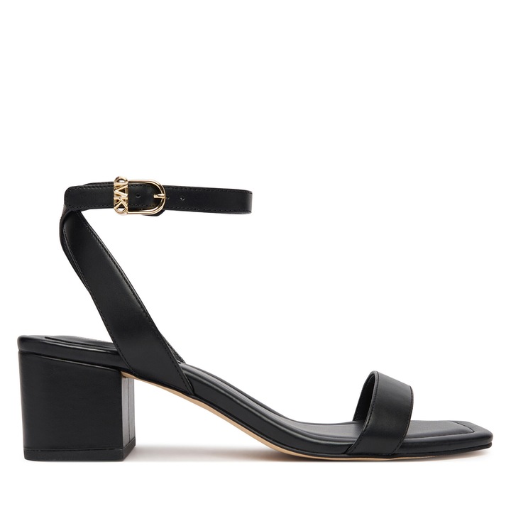 Női szandál, Michael Michael Kors, természetes bőr, fekete, tömbsarok