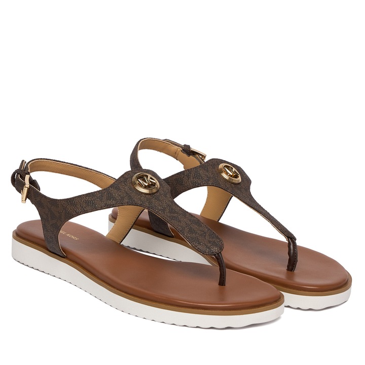 Női szandál, Michael Michael Kors, műbőr, barna, szintetikus anyag