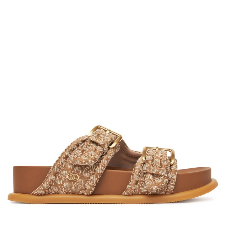 Papuci dama, Liu Jo, bej, textil