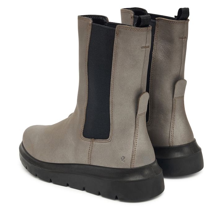 Botine Ecco, piele naturala, maro