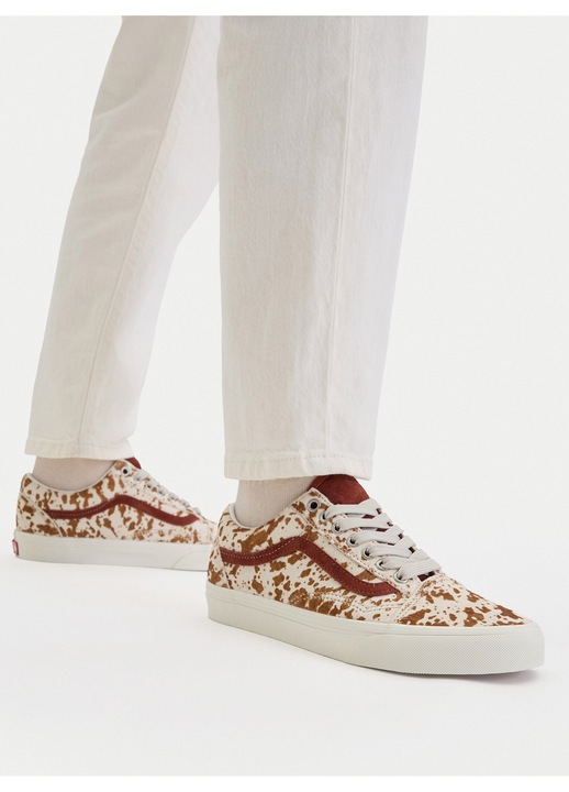 Női tornacipő, Vans, természetes bőr, sokszínű, textil anyag