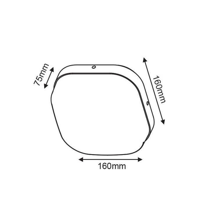 Proiector LED Aca Lighting 10W 630lm 3000K gri inchis IP65, set 2 ani