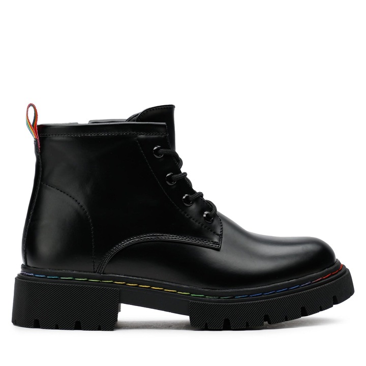 Ghete pentru dama, Jenny Fairy, Piele ecologica, Negru