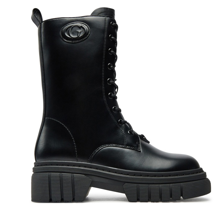 Ghete dama, Guess, piele naturala, negru, confortabile