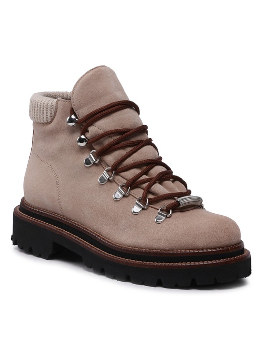 Ghete dama, Peserico, Bej, Piele naturala