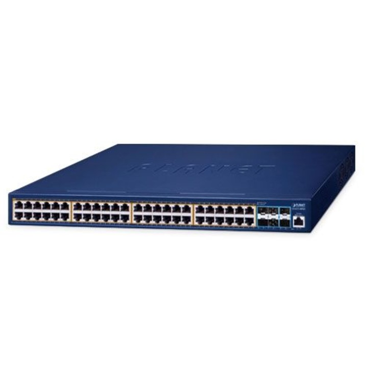 Planet GS-6311-48P6X nem menedzselhető switch, 48 portos, 10/100/1000 Mbps