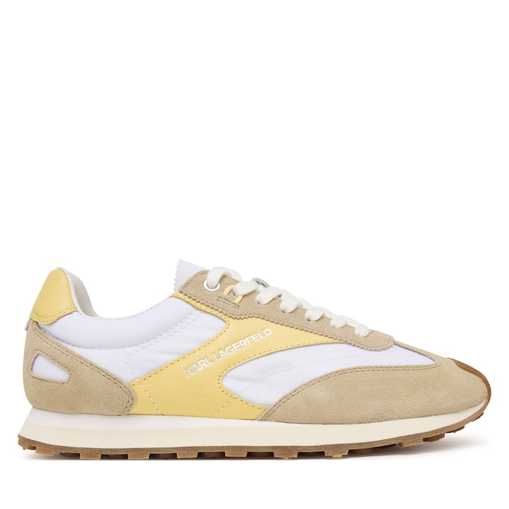 Tenisi dama, Karl Lagerfeld, piele naturala, bej/galben/alb