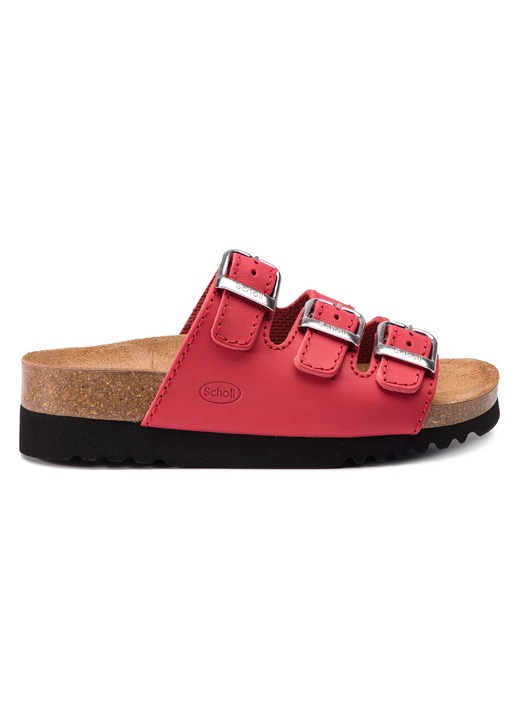 Papuci de dama, Scholl, rosu, piele naturala