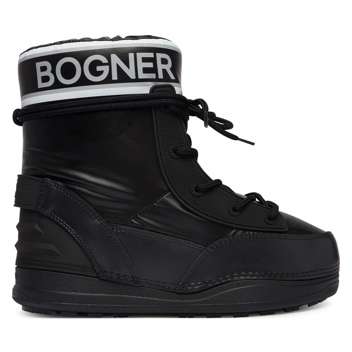 Cizme dama, Bogner, piele ecologica, negru, Negru