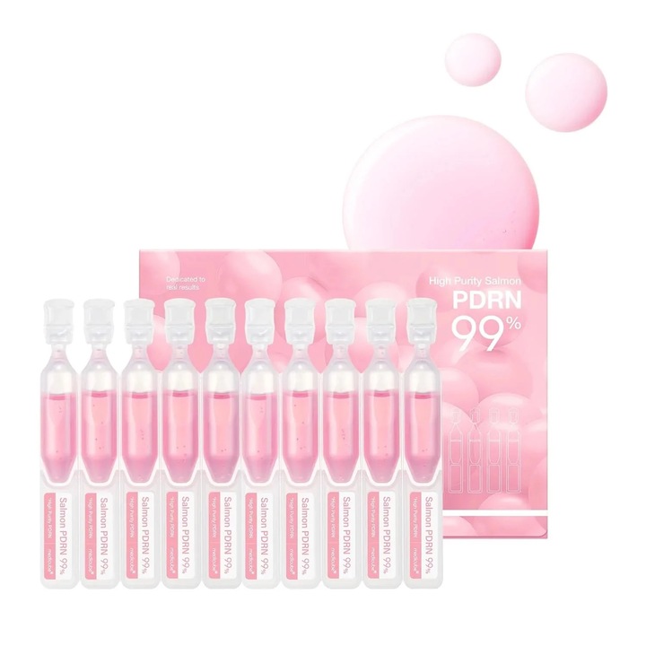 Ser cu Peptide de Somon PDRN 99% – Tratament Intens pentru Luminozitate, Regenerare si Hidratare, 10 × 1.5 ml