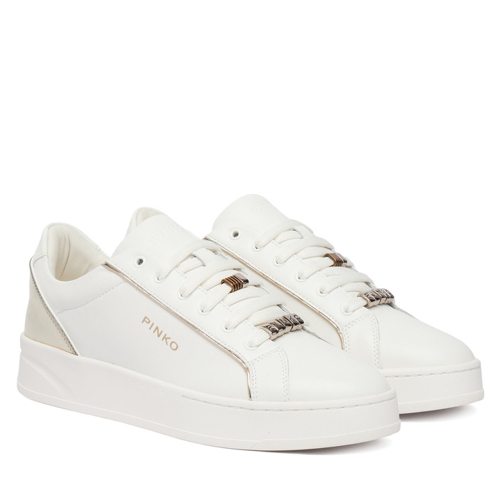 Tenisi dama, Pinko, piele naturala, albi