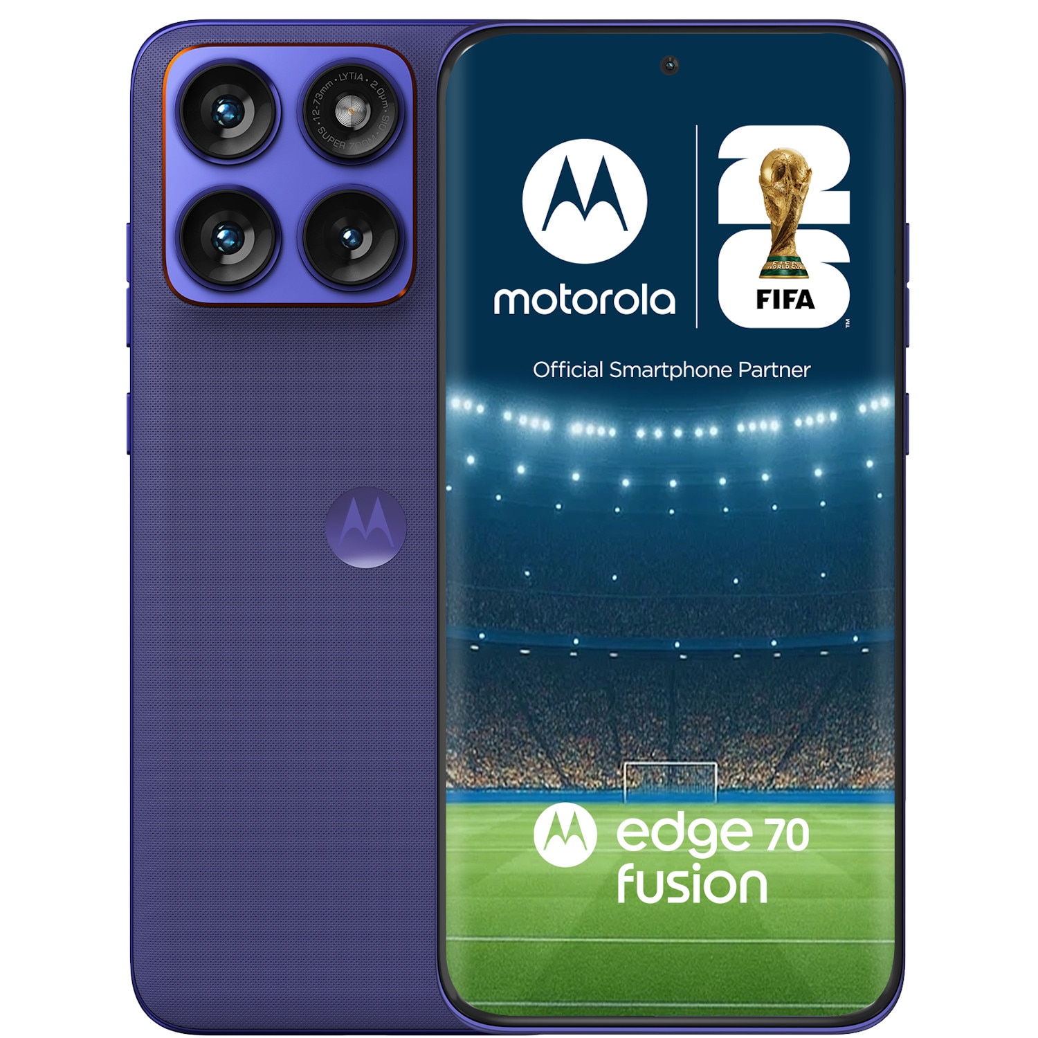 Telefon mobil Motorola Edge 70 Fusion, Dual SIM, 8GB RAM, 256GB, 5G, Pantone Orient Blue
