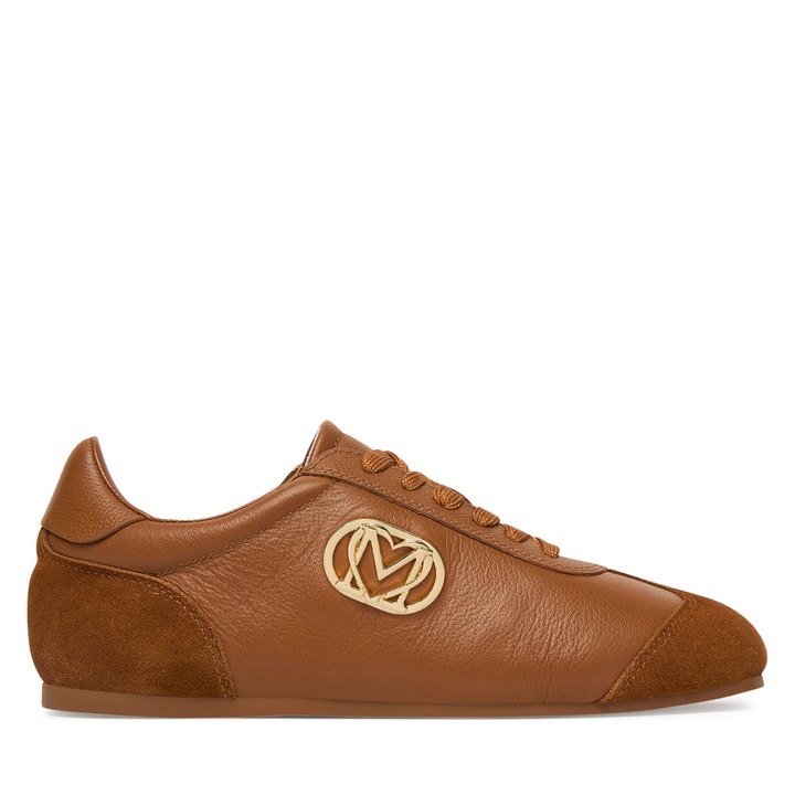 Női tornacipő, Love Moschino, Valódi bőr, Barna