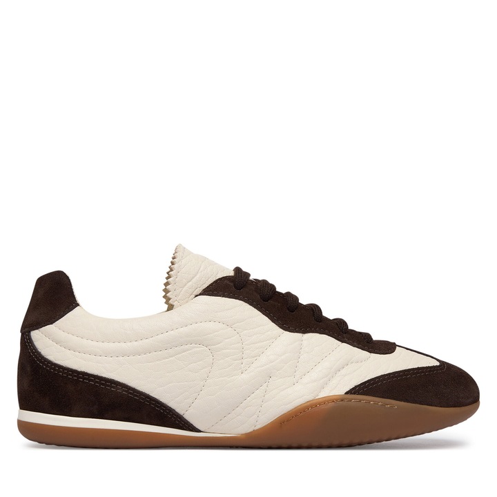 Tenisi dama, Weekend Max Mara, Piele naturala, Alb/Maro