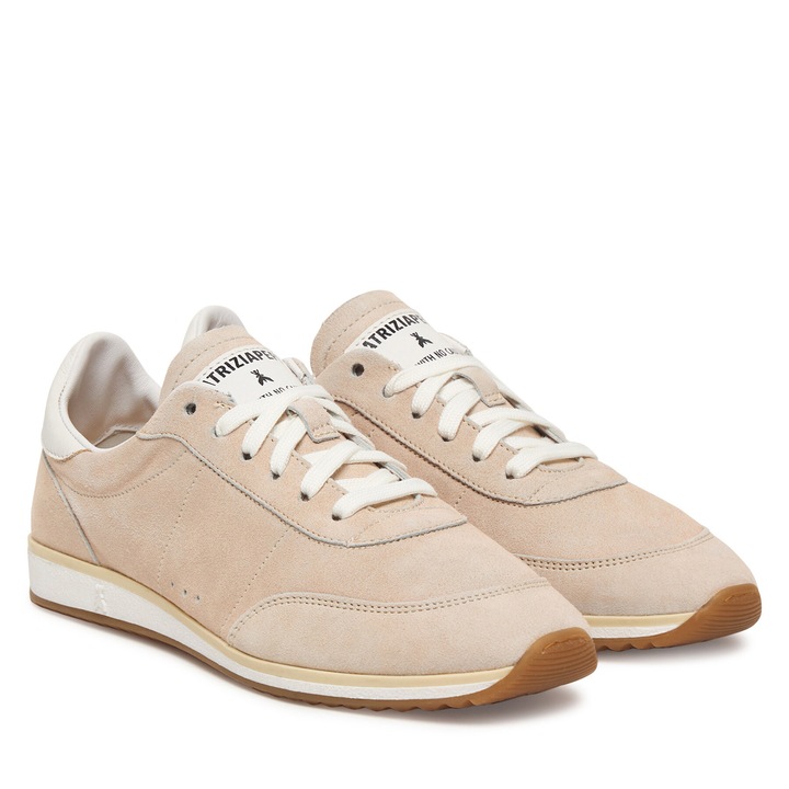 Дамски кецове, Patrizia Pepe, естествена кожа, розови, дебела подметка