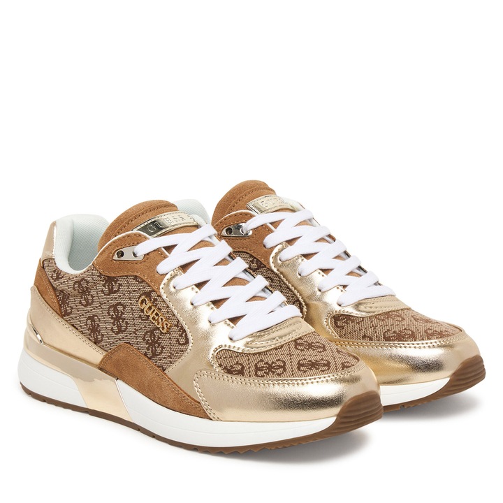 Női tornacipő, Guess, műbőr, kényelmes, barna