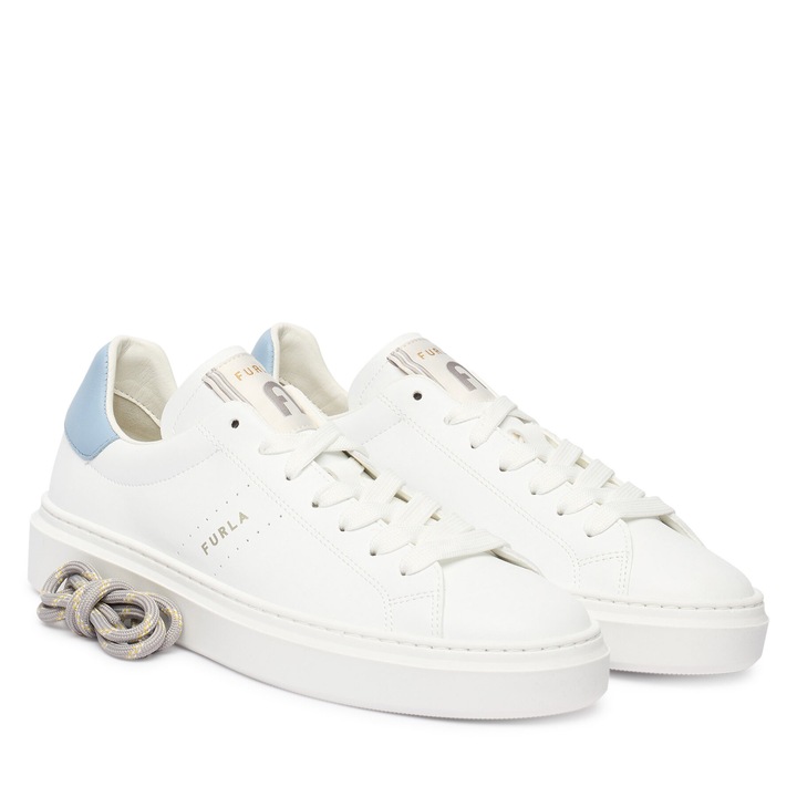 Feher/kek Furla noi tornacipo, Fehér/Kék