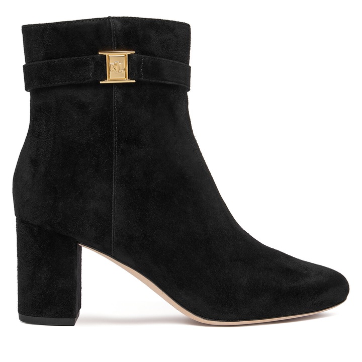 dama, Lauren Ralph Lauren, piele naturala, Negru