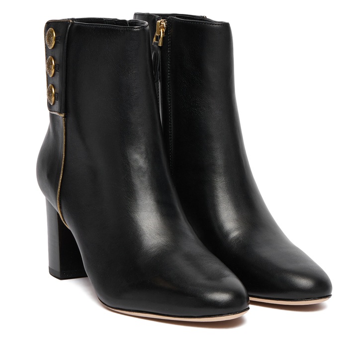 Botine Lauren Ralph Lauren, piele naturala, negre