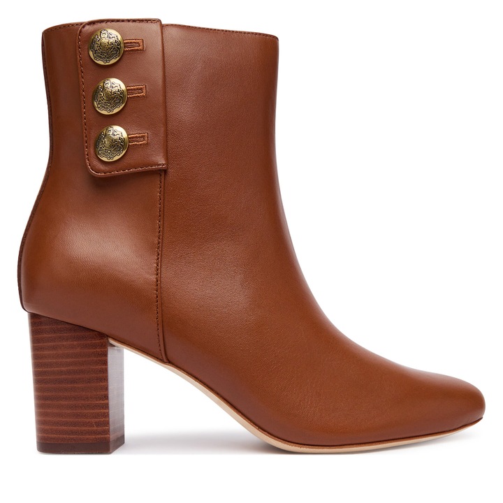 Botine Lauren Ralph Lauren, piele naturala, maro