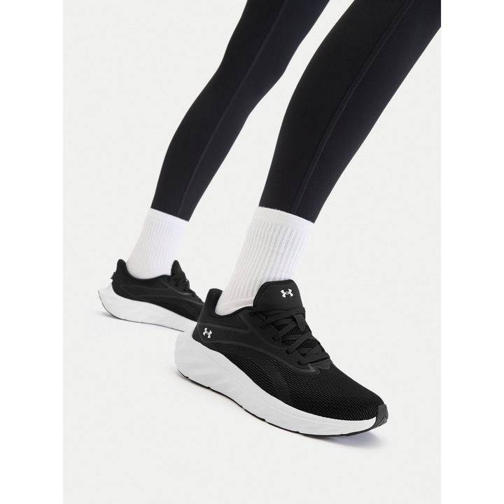 Pantofi sport dama, Under Armour, alergare, confort, negru, textil