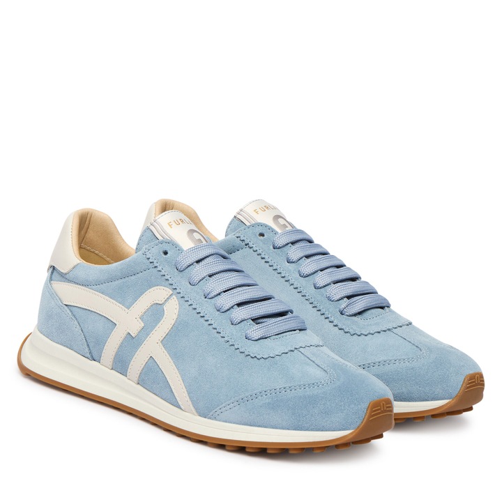 Маратонки Furla от естествена кожа, Бял/Син