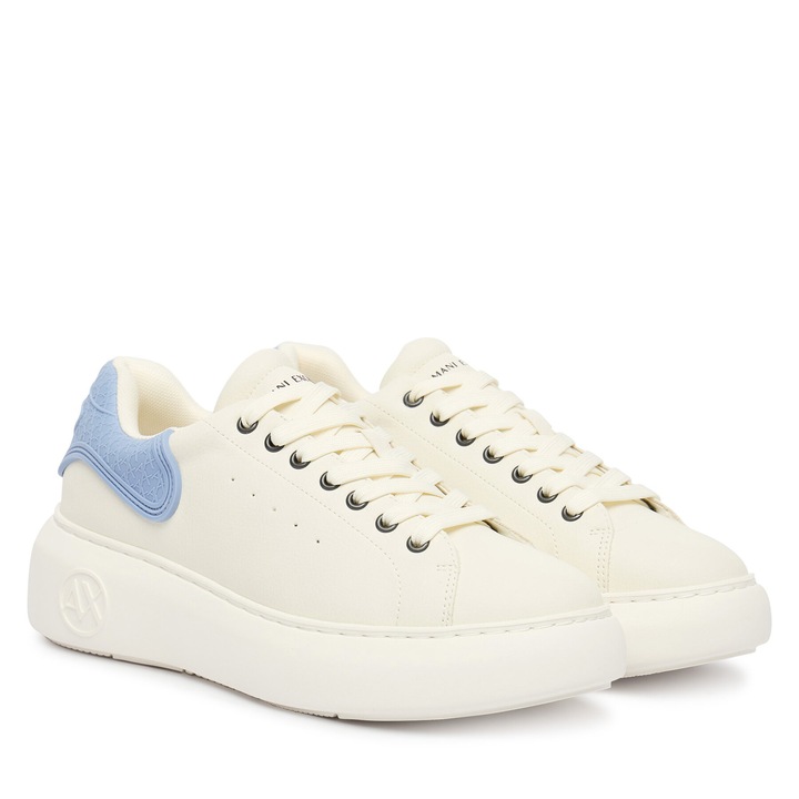 Női cipők, Armani Exchange, ökológiai bőr, fehér