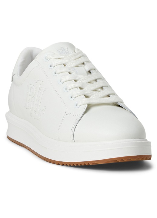 Női tornacipő, Lauren Ralph Lauren, valódi bőr, fehér, 41 EU